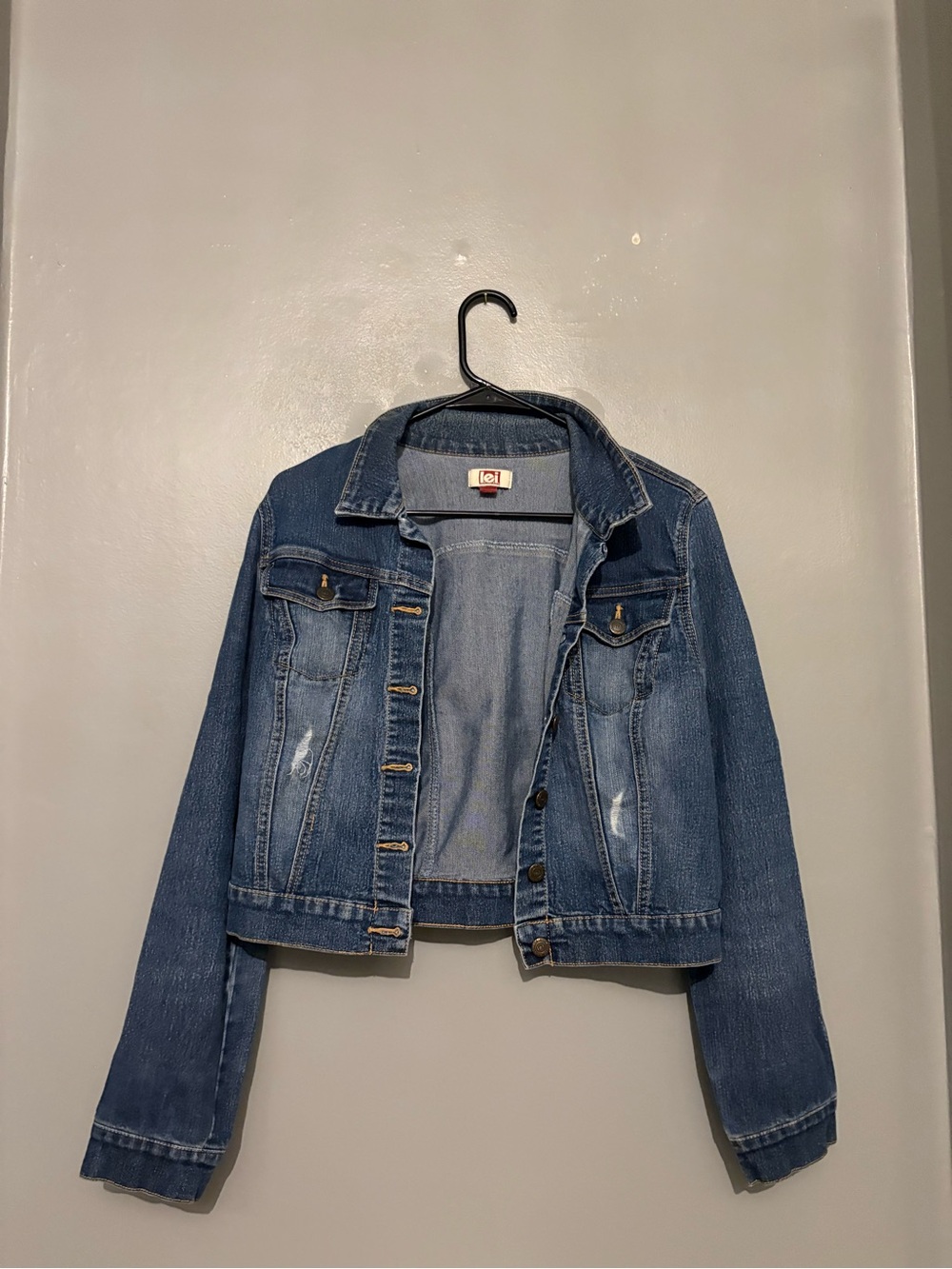lei Women's Blue Denim Jean Jacket